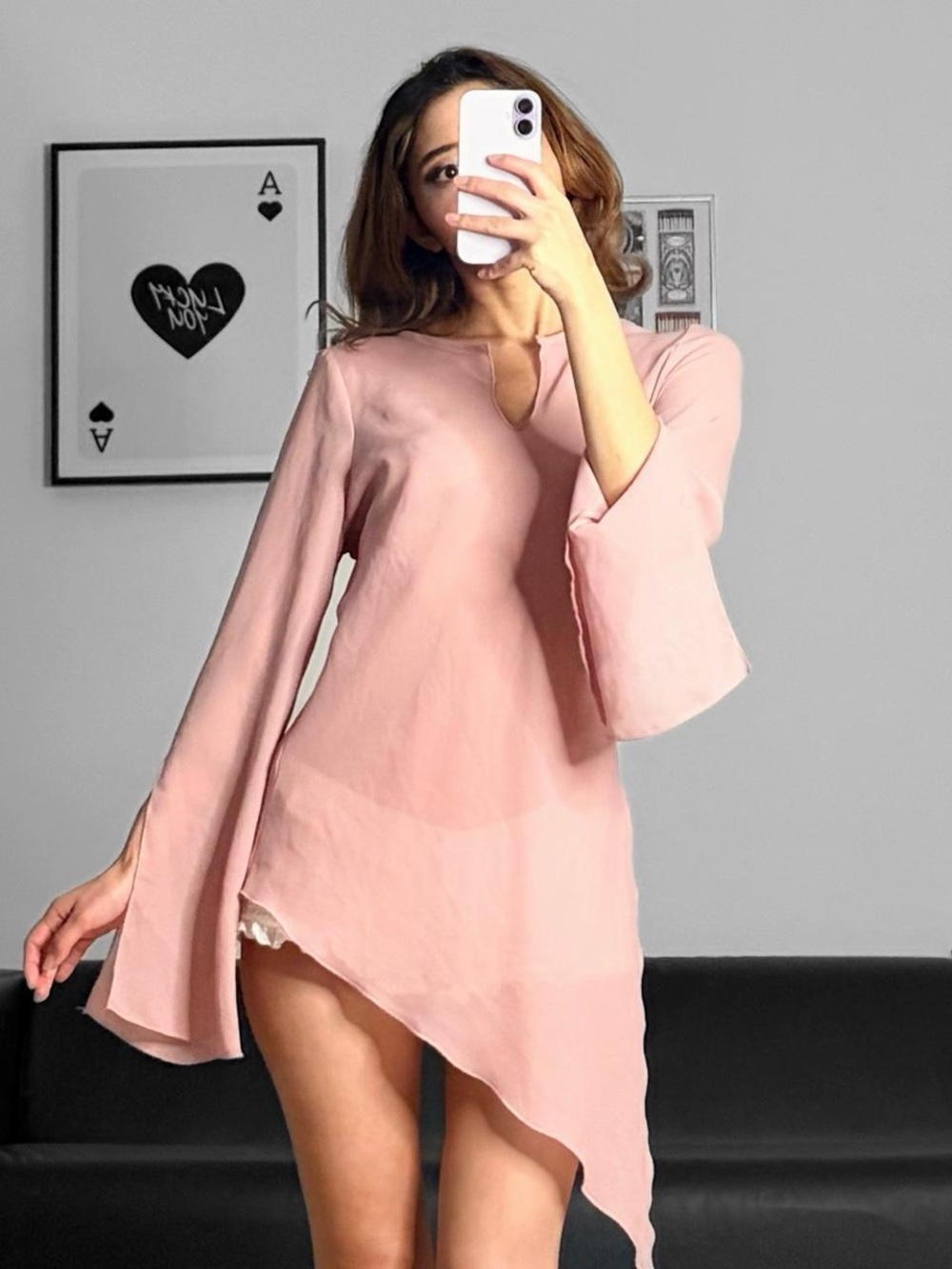 🐚 y2k xhiliration asymmetrical beach cover up